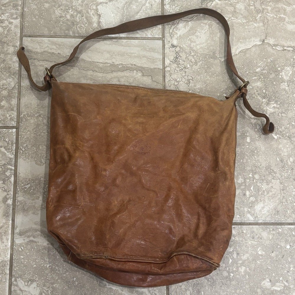 Vintage Il Bisonte Shoulder Bag Vegetable Tanned Leather